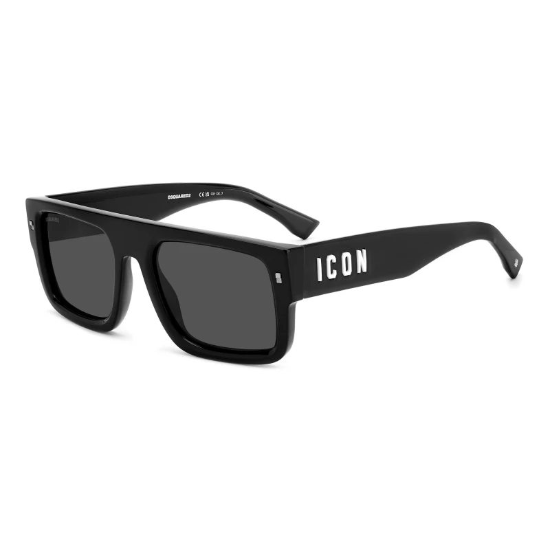 Image of DSquared2 Mens DSQ Icon Wayfarer Sunglasses Black male One Size