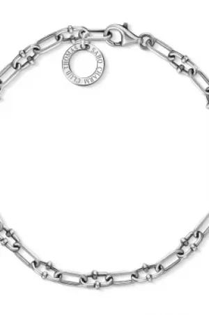 Image of Ladies Thomas Sabo Sterling Silver Charm Club Charm Bracelet X0255-637-21-L18,5