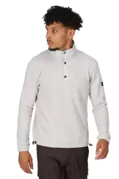 Image of Brushed Sustainable Cotton 'Galino' Half-Zip Fleece