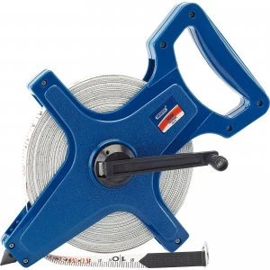 Image of Draper Fibreglass Surveyors Tape Measure Imperial & Metric 165ft / 50m 13mm