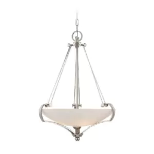 Image of 4 Bulb Ceiling Pendant Light Fitting Imperial Silver LED E27 60W Bulb