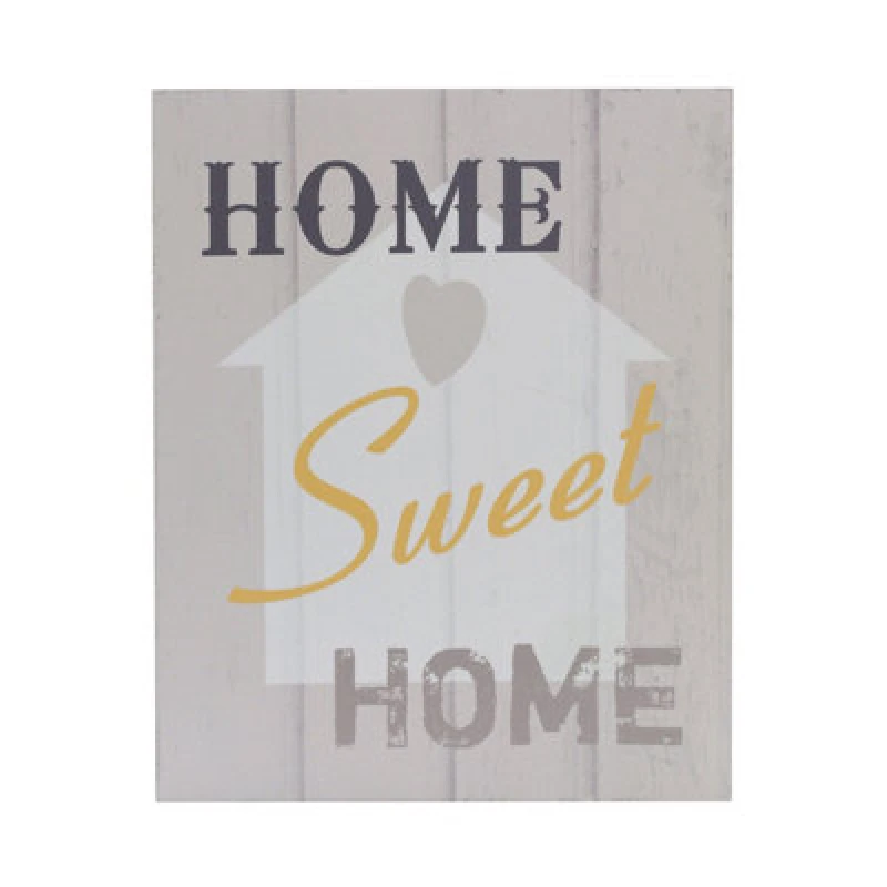 Image of Premier Housewares Home Sweet Wall Plaque Home Wall Decor Grey