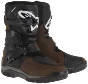Image of Alpinestars Belize Drystar Oiled Waterproof Motorcycle Boots, black-brown, Size 45 46, black-brown, Size 45 46