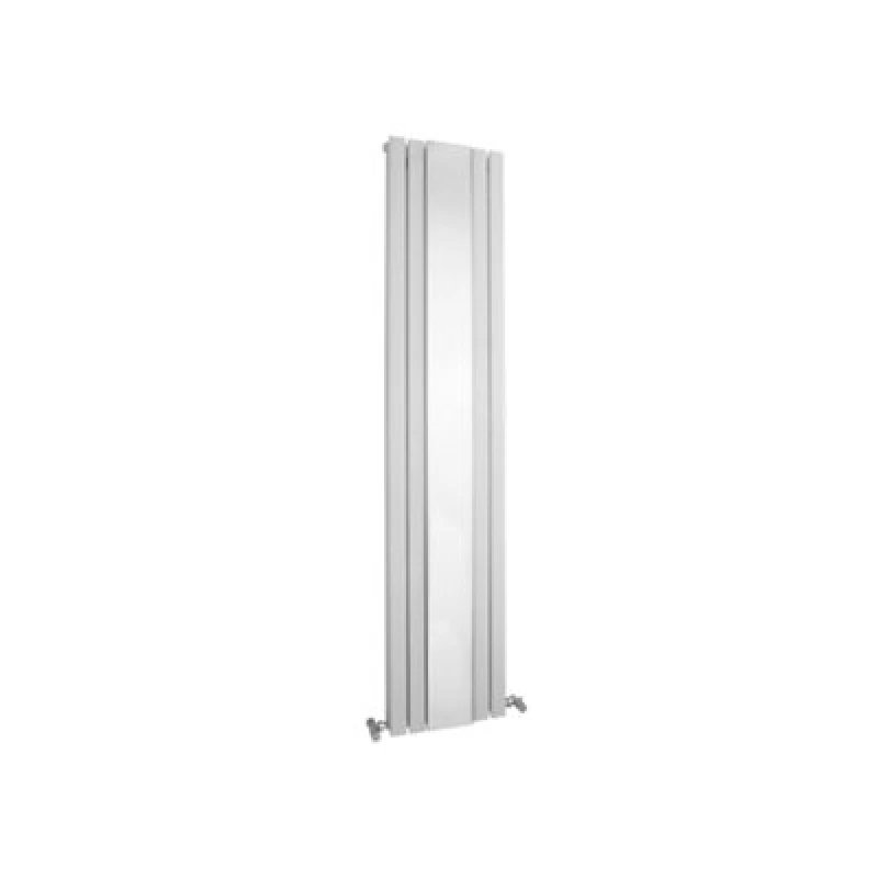 Image of Aspire Hudson Reed Sloane Double Designer Vertical Radiator Mirror 1800mm H x 381mm W - Satin White PWHLW64