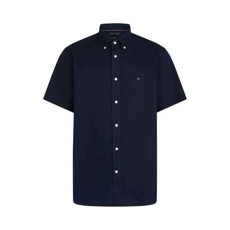 Image of Tommy Hilfiger Mens Flex Short Sleeve Shirt Desert Sky male S