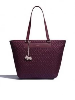 Image of Radley Barge Walk Large Ziptop Tote Bag - Red