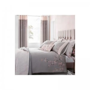 Image of Embroidered Blossom Duvet Set