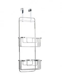 Image of Croydex Hook Over Door Double Storage Basket