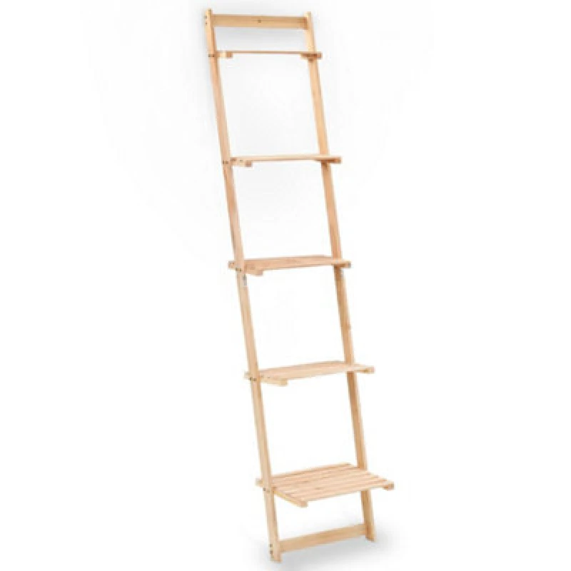 Image of VIDAXL Ladder Wall Shelf Cedar Wood 41.5x30x176cm Vidaxl 246438fr