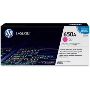 Image of HP 650A Magenta Laser Toner Ink Cartridge