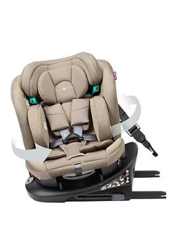Image of Cozy N Safe Vesta 360&deg; 40-150cm Child Car Seat - Ecru, Cream EST318-2