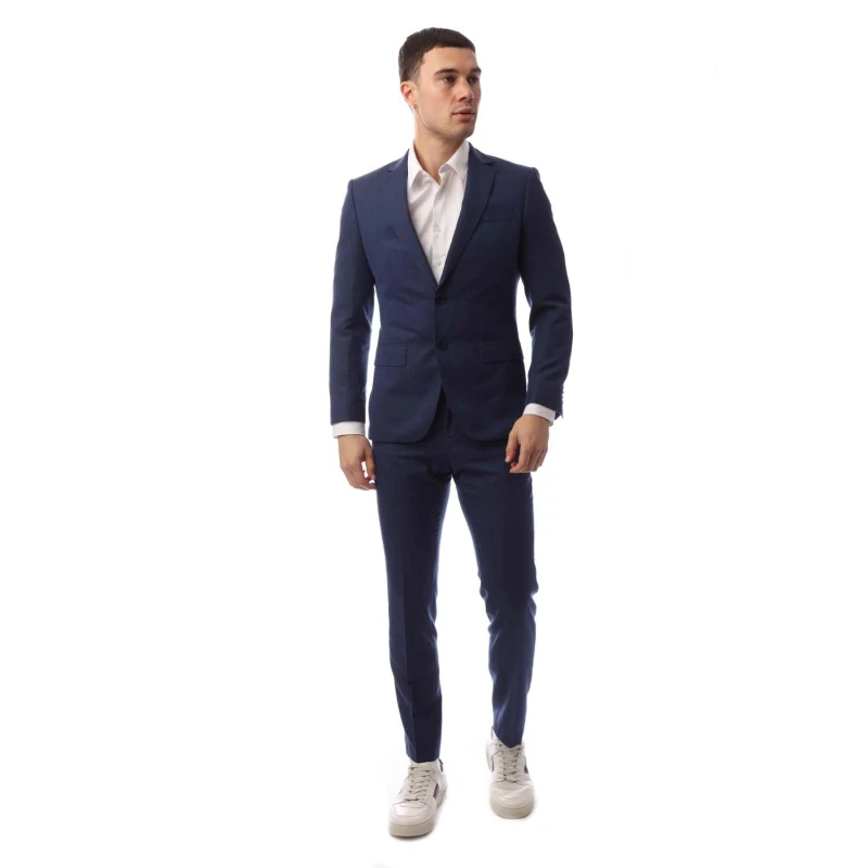 Image of Boss Mens Tailored Fit Suit Blue male 48 (58)