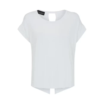 Image of James Lakeland Key Hole Back Tee - Cream
