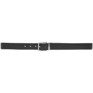 Image of Armani Exchange Armani Metal Tab Belt - Black