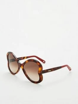 Image of Chloe Heart Sunglasses - Havana
