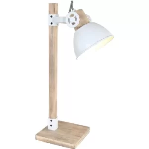 Image of Sienna Gearwood Reading Lamp Industrial Matt, Wood Blank