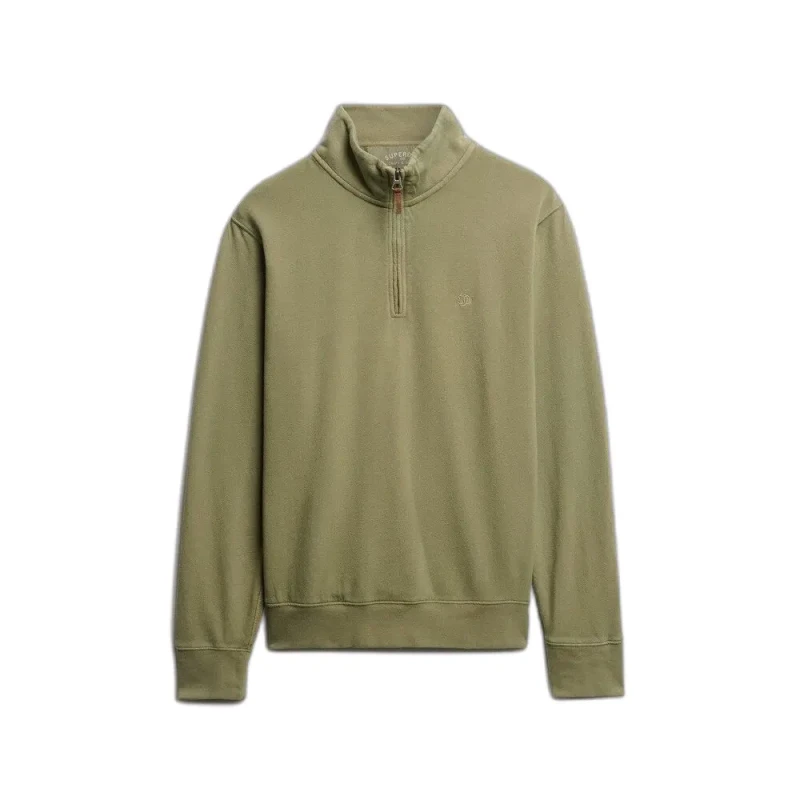 Image of Superdry Classic trucker collar sweatshirt Superdry Essential Vert Male 2XL