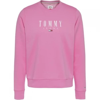 Image of Tommy Jeans ESS Logo Crew Sweater - TOU DAISY Pink