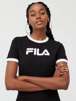 Image of Fila Tionne Crop T-Shirt - Black