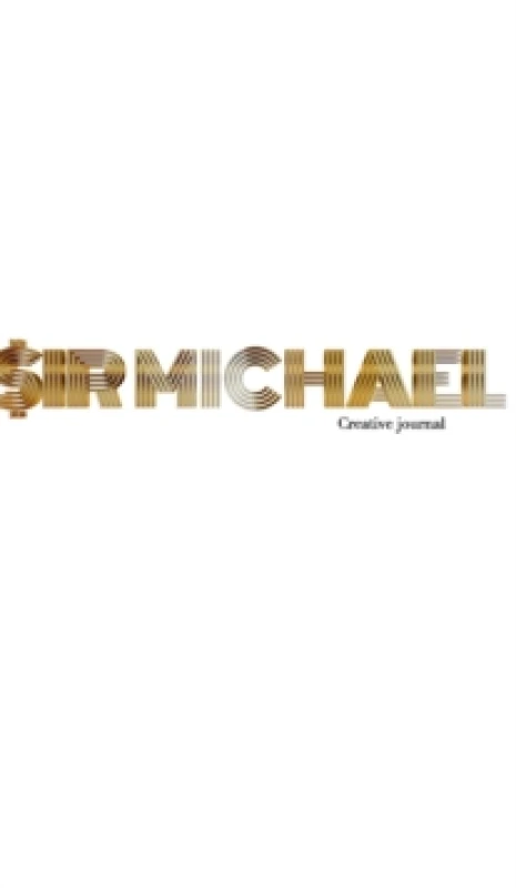 Image of Gold graphic sir Michael branded Blank page Creative Note journal : Gold graphic sir Michael branded Blank Creative Note journal Hardback