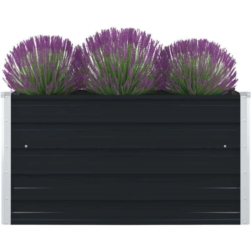 Image of VIDAXL Vidaxl - Raised Garden Bed 100x100x45cm Galvanised Steel Anthracite 8719883756660