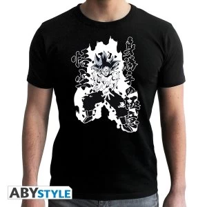 Image of Dragon Ball Super - Goku Kamehameha Mens Medium T-Shirt - Black