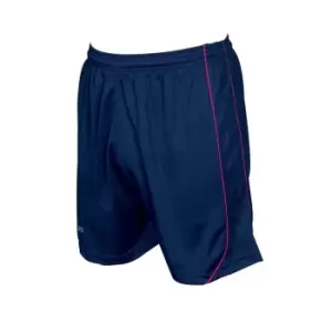 Image of Precision Childrens/Kids Mestalla Shorts (M-L) (Navy/Red)