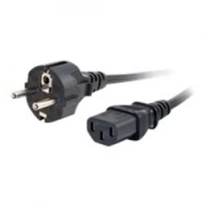 Image of C2G 2m 16 AWG Universal Power Cord (IEC320C13 to CEE7/7)