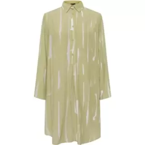 Image of French Connection Flo Delphine Shirt Dress - Green