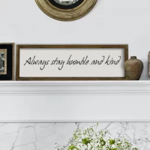 Image of KZM364 Brown White Black Decorative Framed MDF Painting