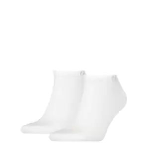 Image of Calvin Klein Klein Sneaker Socks 2 Pack Mens - White
