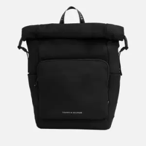 Image of Tommy Hilfiger Mens Skyline Rolltop Backpack - Black