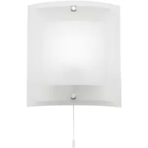 Image of Endon Blake - 1 Light Indoor Wall Light Clear with Frosted Glass, E14