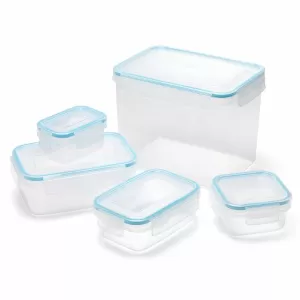 Image of Addis 5 Piece Clip & Close Food Storage Container Set