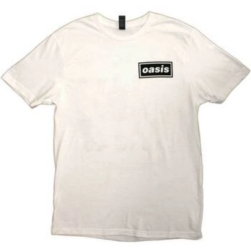 Image of Oasis Oasis Men Definitely Maybe Promo Back Print T-Shirt in White Size: Small White S Male 5063574421515