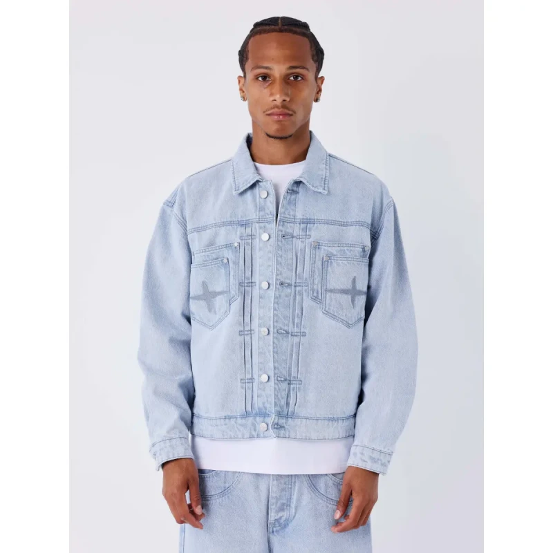 Image of Project X Paris Denim jacket Project X Paris Bleu Male L