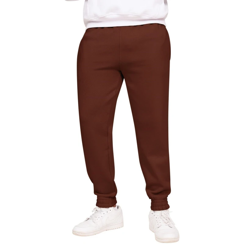 Image of Casual Classics Mens Blended Core Ringspun Cotton Tall Jogging Bottoms in Chocolate Size: Small Chocolate Male S