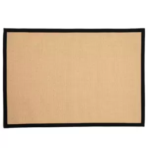 Image of Naturelle Swinton Sisal Jute 60x230cm Black Colour Boucle Runner
