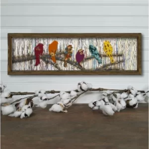 Image of MZM415 Multicolor Decorative Framed MDF Painting
