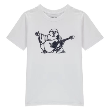 Image of True Religion Junior Boys Chest Buddha T Shirt - White