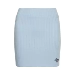 Image of Tommy Jeans Script Mini Skirt - Blue