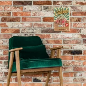 Image of Cinema 1 Multicolor Decorative Metal Wall Accessory