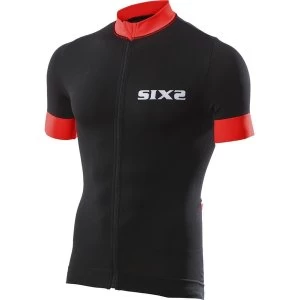 Image of SIXS Bike 3 Short Sleeve Jersey Black/Red Small