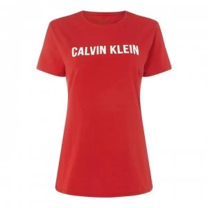 Image of Calvin Klein Performance Calvin Short Sleeve Logo Top - SAMBA