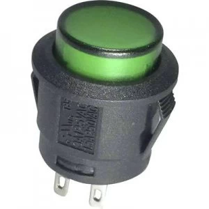 Image of SCI R13 527BL 02GN Pushbutton switch 250 V AC 6 A 1 x OnOff latch
