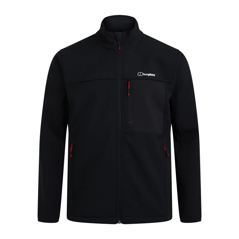 Image of Berghaus Berghaus Ghlas Softshell Jackets Mens Softshell Jackets Small Black 60710603350