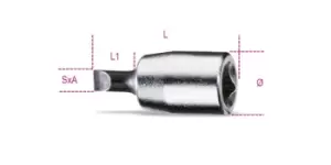 Image of Beta Tools 900 LP 1/4" Sq Dr Slotted/Flat Bit Socket Driver 1.6 x 10mm 009000625