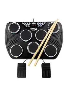 Image of Rockjam Tabletop 7 Pad Electronic Midi Bluetooth Drum Kit