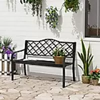 Image of OutSunny Garden Bench Black 585 x 890 mm