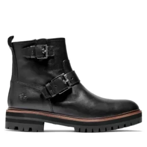 Image of Timberland London Square Biker Boot For Her In Black Black, Size 7